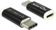 Delock USB Type-C ™ 2.0 adapter Micro-B ženska (gostitelj) za USB Type-C ™ moški (naprava) USB 2.0 adapter [1x USB-C™ vtikač - 1x USB 2.0 vtičnica Micro-B] črne barve Delock