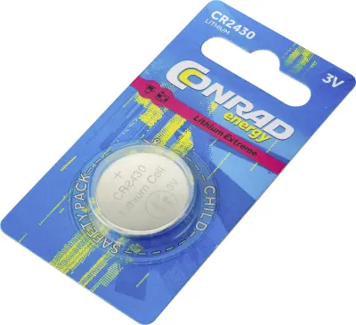Conrad energy CR2430 gumbne celice CR 2430 litij 290 mAh 3 V 1 kos