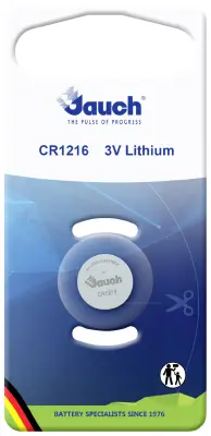 Jauch Quartz gumbne celice CR 1216 3 V 1 kos 30 mAh litij