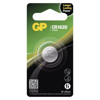 GP Batteries gumbne celice CR 1620 3 V 1 kos  litij GPCR1620