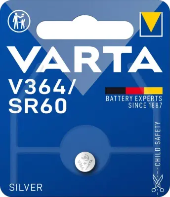Gumbna baterija 364 srebrovo-oksidna Varta Electronics SR60 20 mAh 1.55 V\, 1 kos