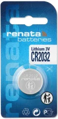 Gumbna baterija CR 2032 litijeva Renata CR2032 225 mAh 3 V\, 1 kos
