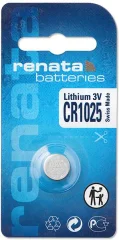 Gumbna baterija CR 1025 litijeva Renata CR1025 30 mAh 3 V\, 1 kos