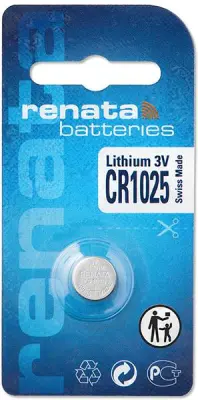 Gumbna baterija CR 1025 litijeva Renata CR1025 30 mAh 3 V\, 1 kos