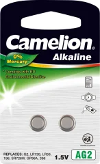 Gumbna baterija LR 59 alkalij-mangan Camelion AG2 25 mAh 1.5 V 2 kosa