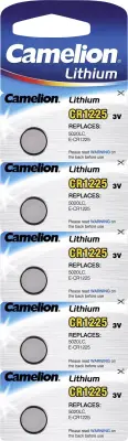 Camelion gumbne celice CR 1225 3 V 5 kos 50 mAh litij CR1225