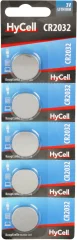 HyCell CR2032 gumbne celice CR 2032 litij 200 mAh 3 V 5 kos