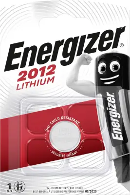 Energizer CR2012 gumbne celice CR 2012 litij 58 mAh 3 V 1 kos Gumbna baterija CR 2012 Lithium Energizer CR2012 3 V 1 kos