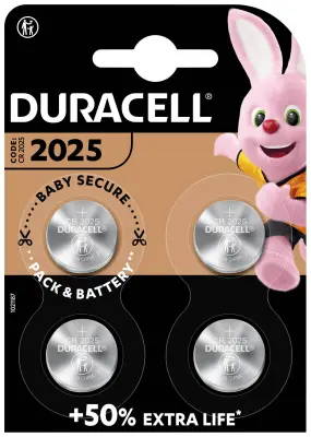 Duracell gumbne celice CR 2025 3 V 4 kos 165 mAh litij Elektro 2025