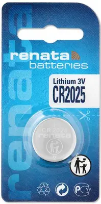 Gumbna baterija CR 2025 litijeva Renata CR2025 165 mAh 3 V\, 1 kos