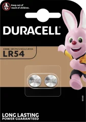 Duracell AG10 gumbne celice LR 54 alkalno-manganov 65 mAh 1.5 V 2 kos