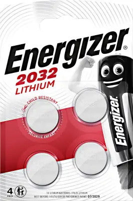 Gumbna baterija CR 2032 litijeva Energizer CR2032 240 mAh 3 V\, 4 kosi