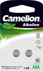 Gumbna baterija LR 69 alkalij-mangan Camelion AG6 25 mAh 1.5 V 2 kosa