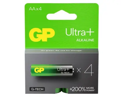 Ultra Alkalna Plus AA GP baterija 15AUP (LR6) 4 kosi