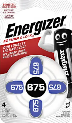 Gumbna baterija ZA 675 cink-zrak Energizer PR44 baterija za slušni aparat 635 mAh 1.4 V\, 4 kosi