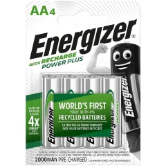 Mignon (AA)-akumulator NiMH Energizer Power Plus HR06 2000 mAh 1.2 V 4 kosov