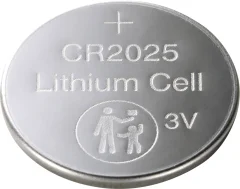 Litijeva baterija\, CR2025\, 4 kosi\, 3V 160mAh\, otroška varnostna embalaža\, BASETECH Basetech  gumbne celice CR 2025 litij 160 mAh 3 V 4 kos