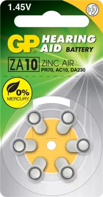 ZA10 - za Slušne aparate 6 baterij (BLISTER)