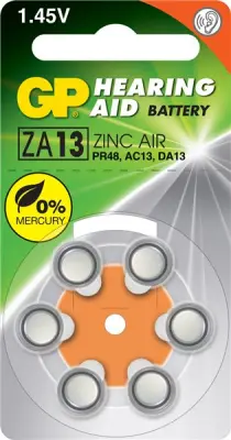 ZA13 - za Slušne aparate 6 baterij  (BLISTER)