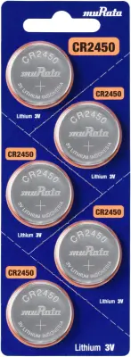 Murata CR2450-BEABAE gumbne celice CR 2450 litij 610 mAh 3 V 5 kos