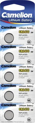Camelion CR2430 gumbne celice CR 2430 litij 270 mAh 3 V 5 kos