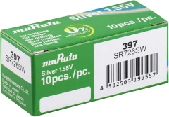 Murata SR726SW-PBWW gumbne celice 397 srebrovo-oksidni 35 mAh 1.55 V 10 kos