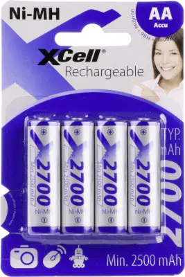 XCell X2700AA B4 mignon (aa)-akumulator NiMH 2700 mAh 1.2 V 4 kos