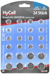 HyCell komplet gumbnih baterij 2x AG 1\, AG 3\, AG 4\, AG 5\, AG 8\, AG 10\, AG 12\, AG 13 in 2x CR 1620\, CR 2016\, CR 2025\, CR 2032