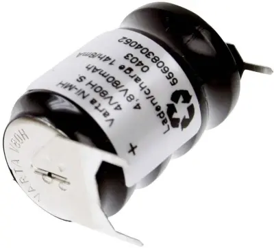 Varta V4/80H-SLF ++/- gumbni akumulator 80H NiMH 80 mAh 4.8 V 1 kos