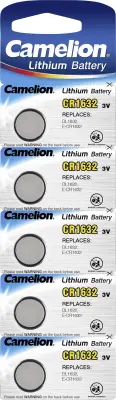 Camelion CR1632 gumbne celice CR 1632 litij 120 mAh 3 V 5 kos