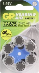 GP Batteries GPZA675 / PR44 gumbne celice ZA 675 cink-zračni 620 mAh 1.4 V 6 kos