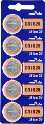 Murata CR1620-BEABAE gumbne celice CR 1620 litij 80 mAh 3 V 5 kos