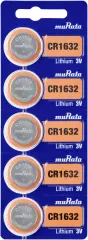 Murata CR1632-BEABAE gumbne celice CR 1632 litij 140 mAh 3 V 5 kos