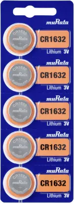 Murata CR1632-BEABAE gumbne celice CR 1632 litij 140 mAh 3 V 5 kos