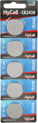 HyCell gumbne celice CR 2430 3 V 5 kos 300 mAh litij CR2430
