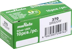 Murata SR920W-PBWW gumbne celice 370 srebrovo-oksidni 30 mAh 1.55 V 10 kos