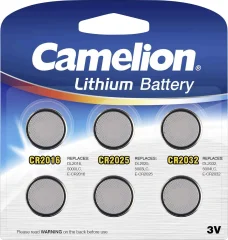 Camelion komplet gumbnih baterij 2x CR2016\, CR2025\, CR2032 vsak