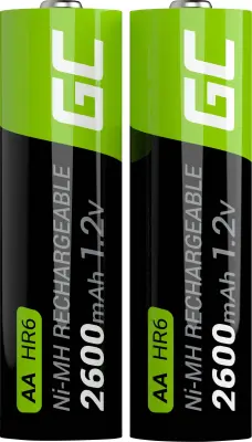 Green Cell HR6 mignon (AA)-akumulator NiMH 2600 mAh 1.2 V 2 kos
