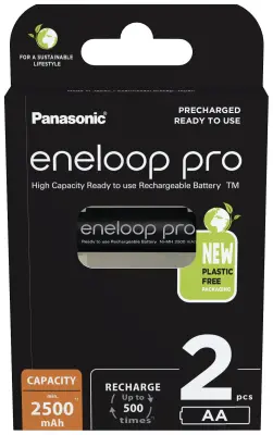 eneloop eneloop pro HR06 mignon (AA)-akumulator NiMH 2500 mAh 1.2 V 2 kos