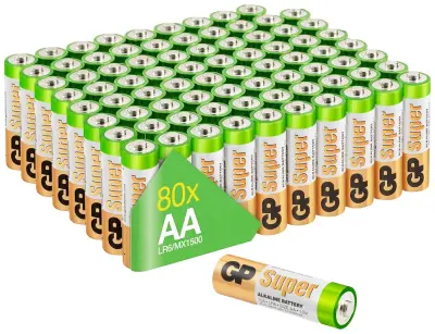GP Batteries Super mignon (AA)-baterija alkalno-manganov 1.5 V 80 kos