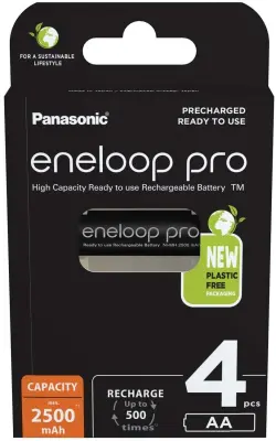eneloop eneloop pro HR06 mignon (AA)-akumulator NiMH 2500 mAh 1.2 V 4 kos