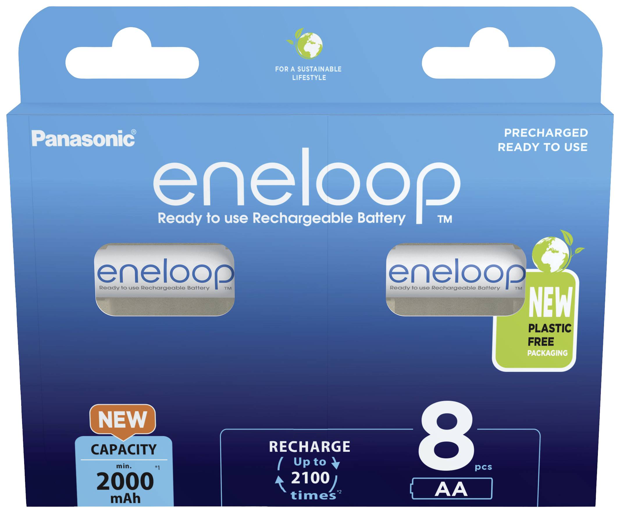 eneloop eneloop HR06 mignon (AA)akumulator NiMH 2000 mAh 1.2 V 8 kos