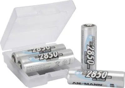 Mignon (AA) akumulator NiMH Ansmann AA 4 kosi + škatla 2850 mAh 1.2 V 1 komplet
