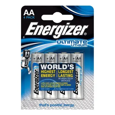 Mignon baterija (AA) litijeva Energizer Ultimate LR06 3000 mAh 1.5 V 4 kosi