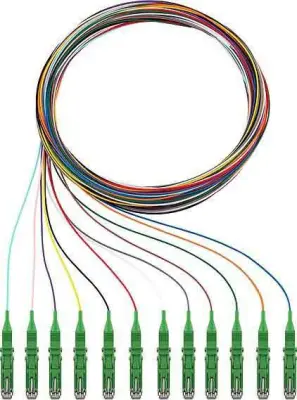 Rutenbeck 228041302 steklena vlakna optična vlakna priključni kabel [12x LSH-vtič - 12x prosti konec]