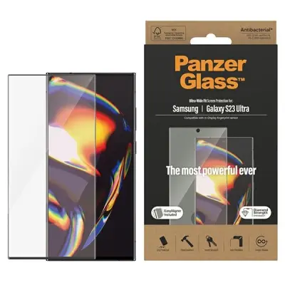 SZKŁO HARTOWANE PANZERGLASS ULTRA-WIDE FIT Z APLIKATOREM NA SAMSUNG GALAXY S23 ULTRA