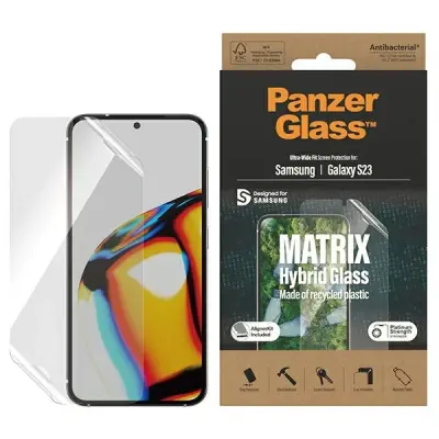 PANZERGLASS HYBRID MATRIX STEKLO Z POZICIONERJEM ZA SAMSUNG GALAXY S23