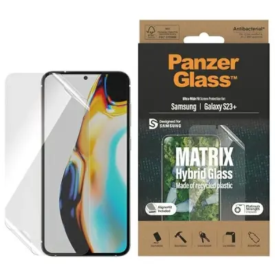 PANZERGLASS HYBRID MATRIX STEKLO Z POZICIONERJEM ZA SAMSUNG GALAXY S23+