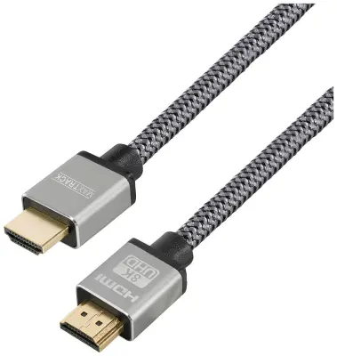 Maxtrack HDMI priključni kabel HDMI-A  vtič\, HDMI-A  vtič 2.00 m črna C 221-2 HNL #####8K UHD HDMI kabel
