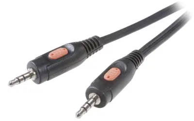 SpeaKa Professional SP-7870216 klinker avdio priključni kabel [1x 3\,5 mm banana moški konektor - 1x 3\,5 mm banana moški konektor] 1.50 m črna
